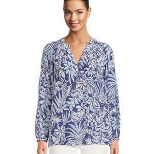 Lilly Pulitzer Elsa top xl sapphire pool summer